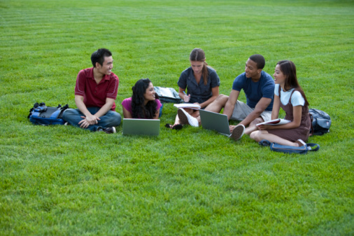 Young people outside